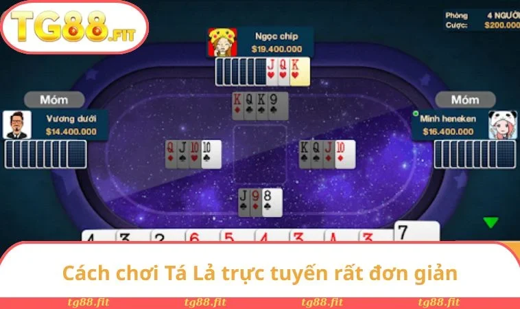Cách chơi Tá Lả trực tuyến rất đơn giản