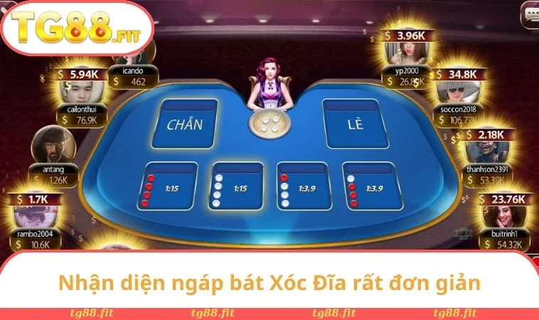 Nhận diện ngáp bát Xóc Đĩa rất đơn giản